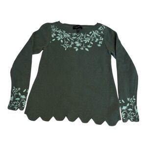 Susan‎ Graver Boat Neck Jacquard Sweater-XXS